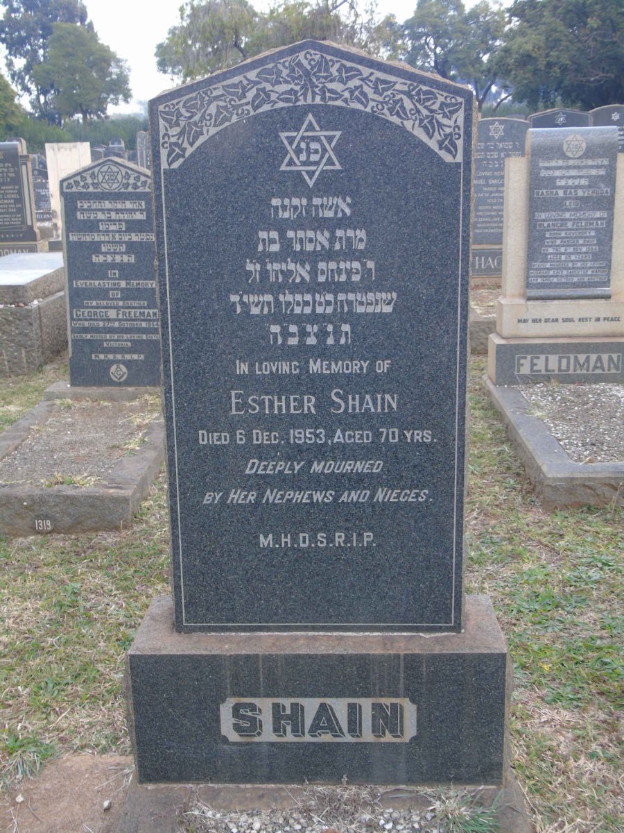 SHAIN Esther -1953