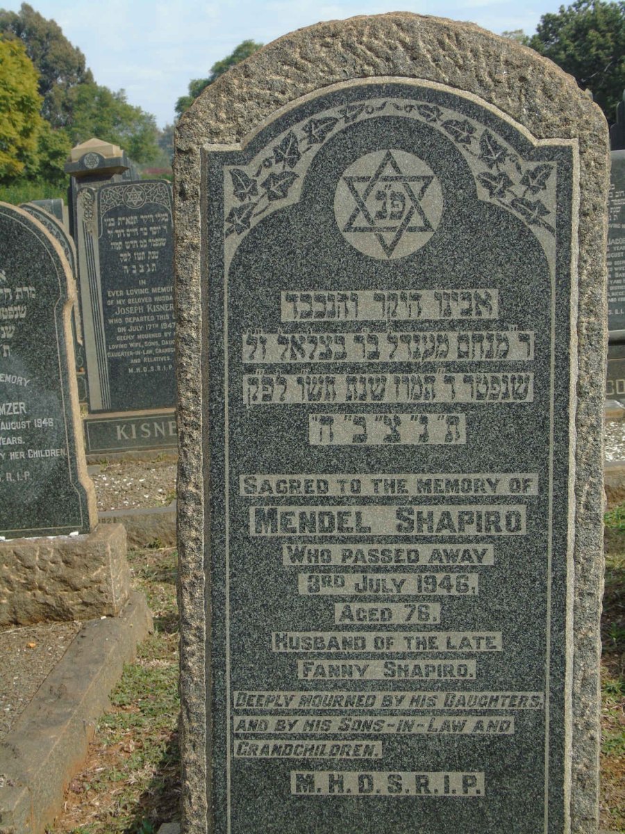 SHAPIRO Mendel -1946