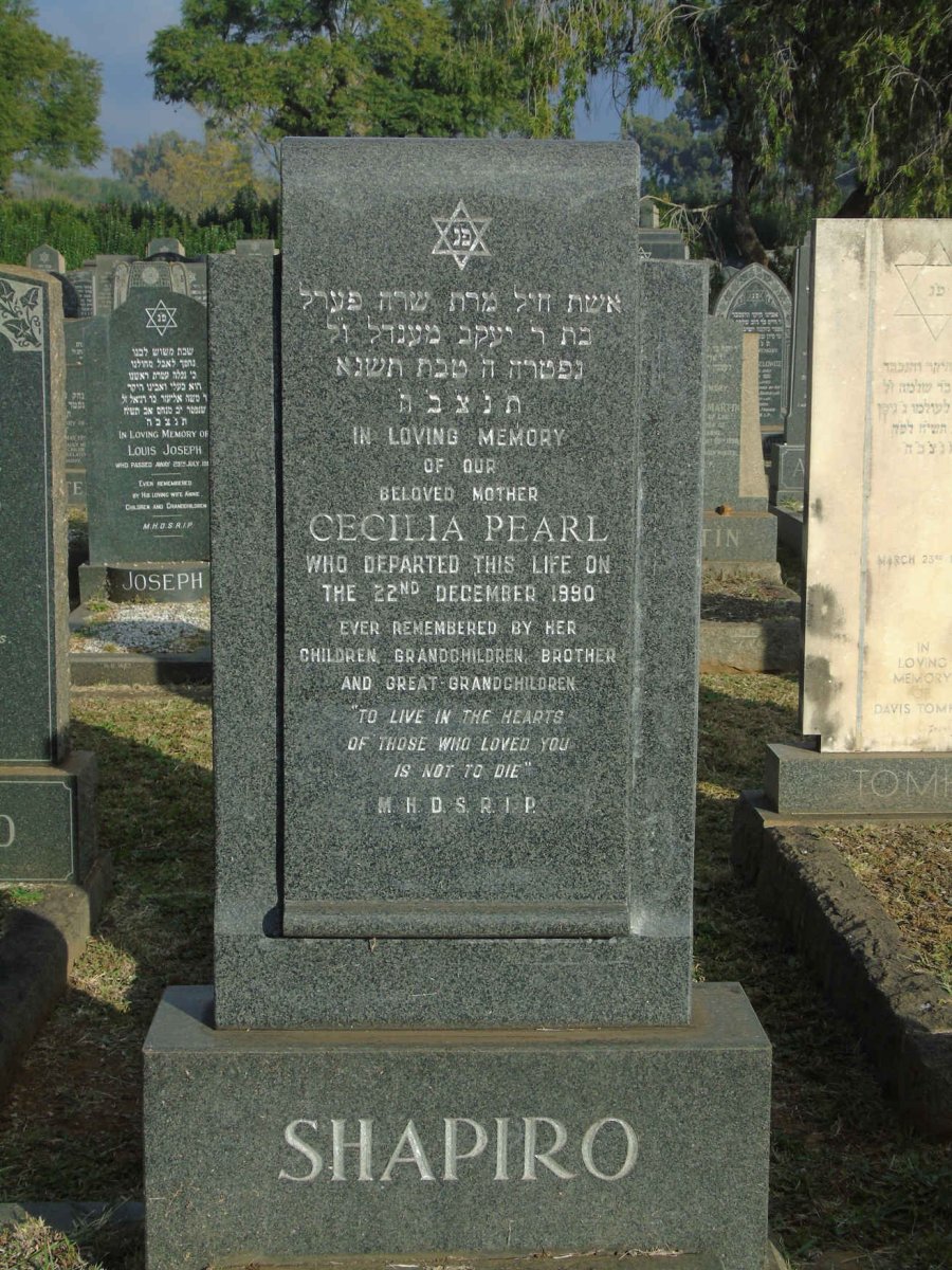 SHAPIRO Cecilia Pearl -1990