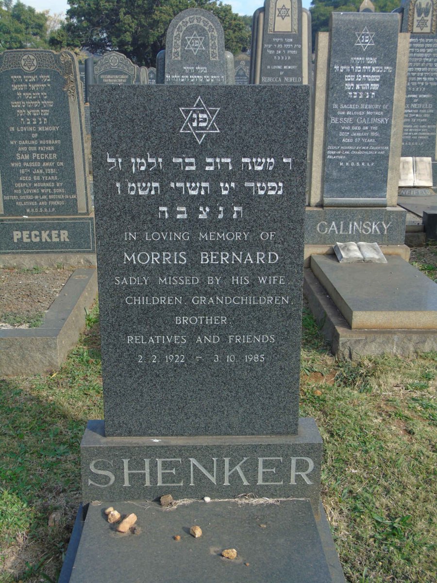 SHENKER Morris Bernard 1922-1985