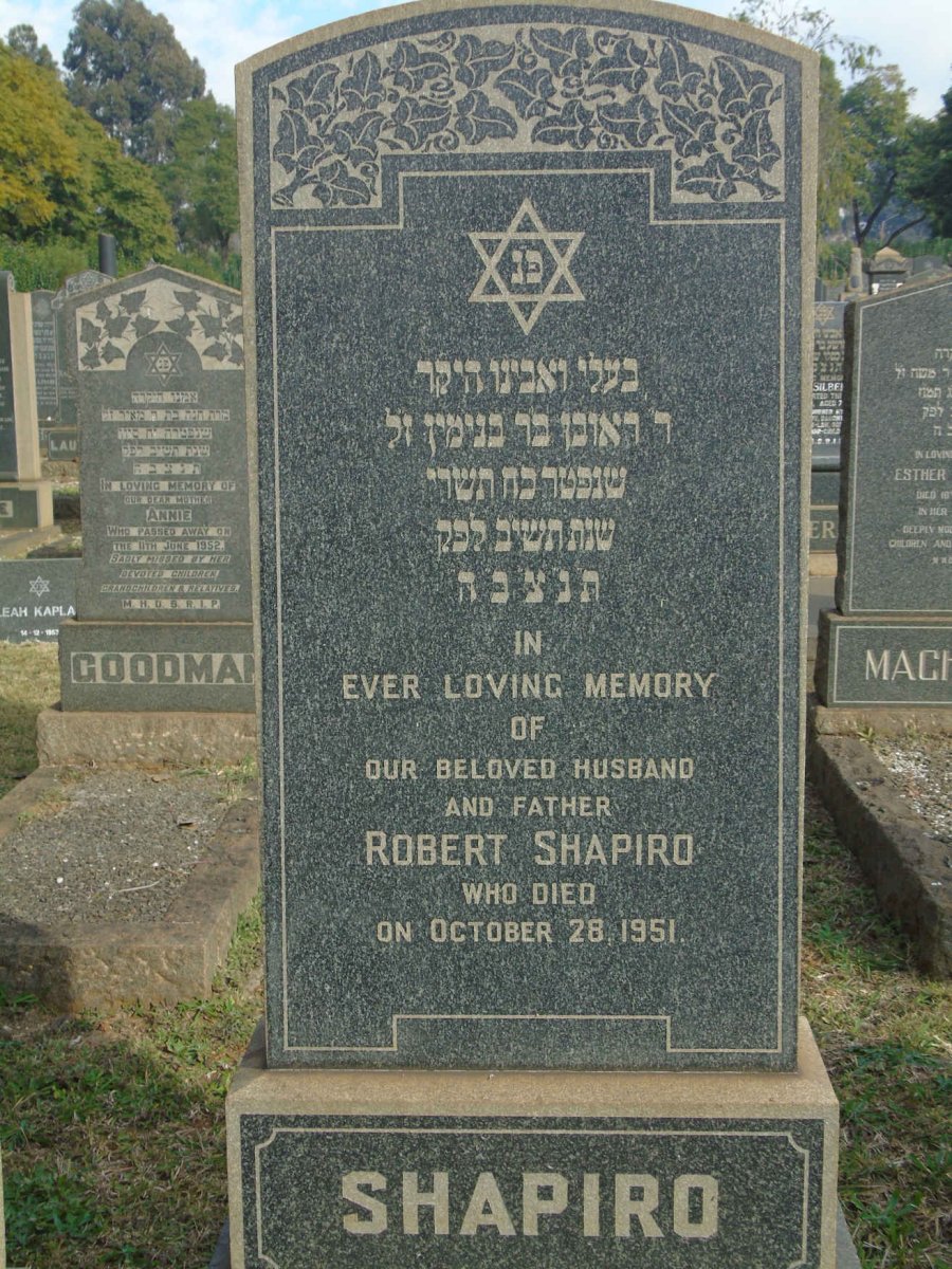 SHAPIRO Robert -1951