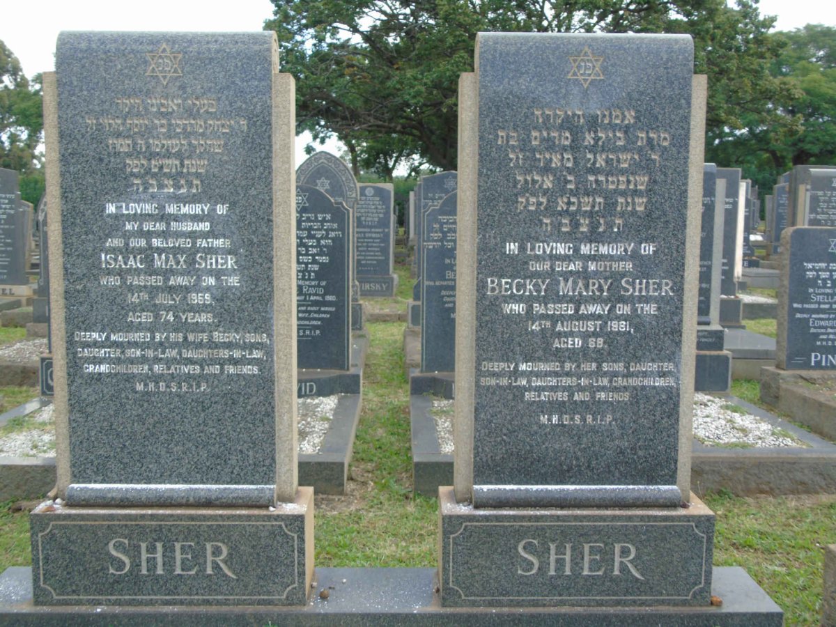 SHER Isaac Max -1959 & Becky Mary -1981