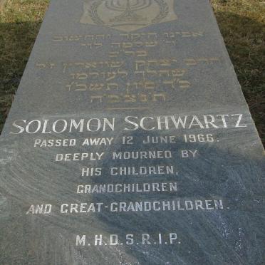 SCHWARTZ Solomon -1966