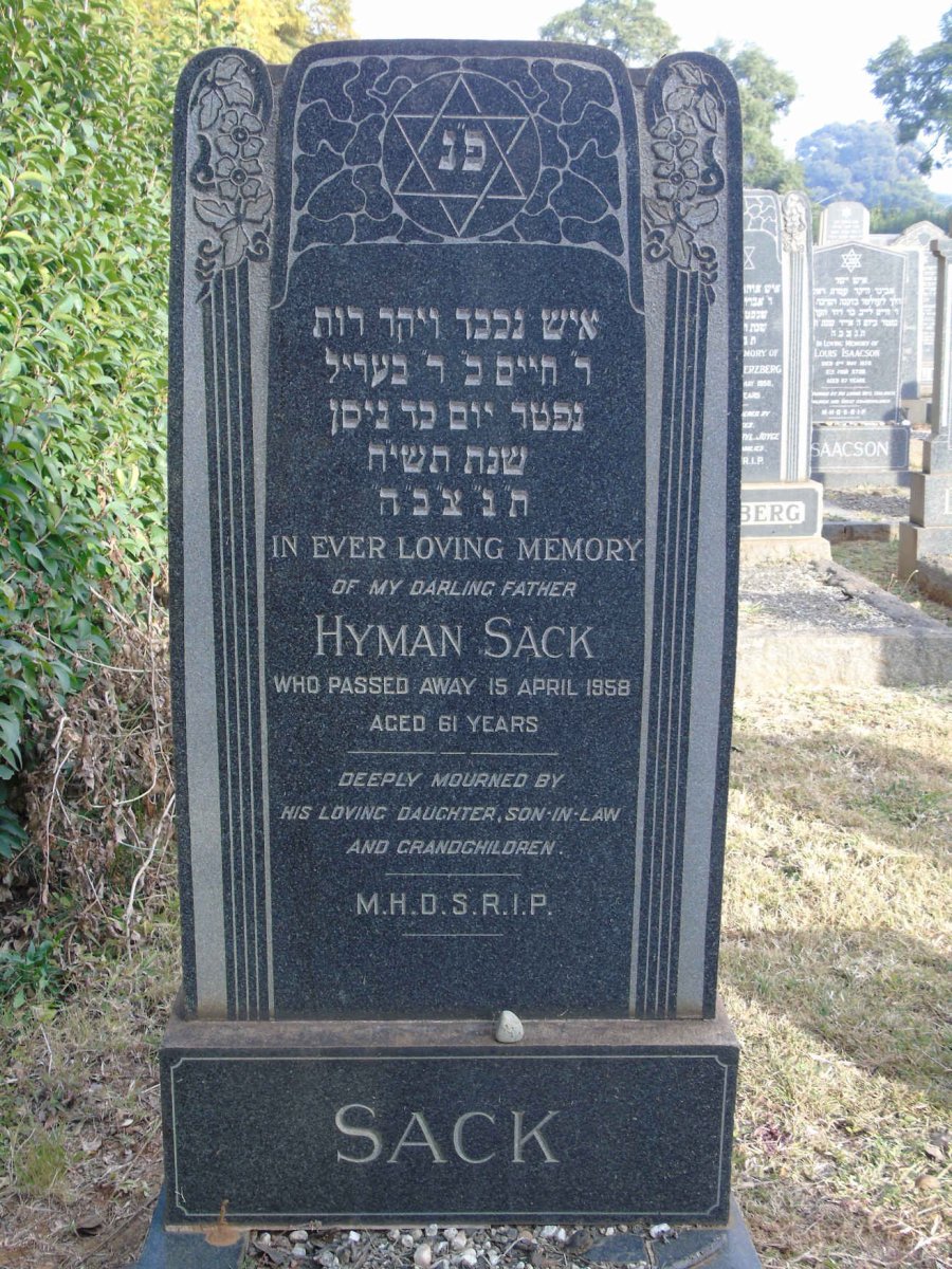 SACK Hyman -1958