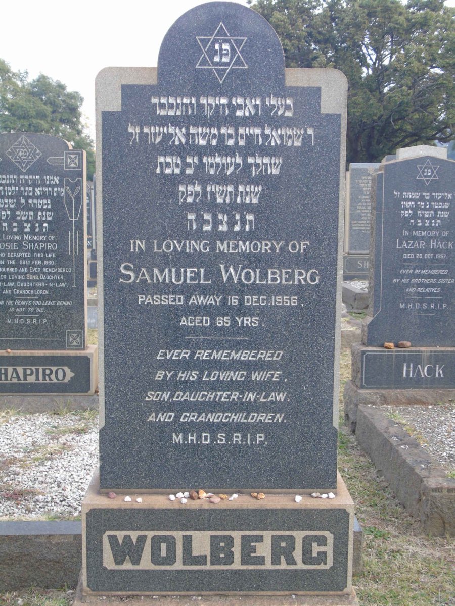 WOLBERG Samuel -1956