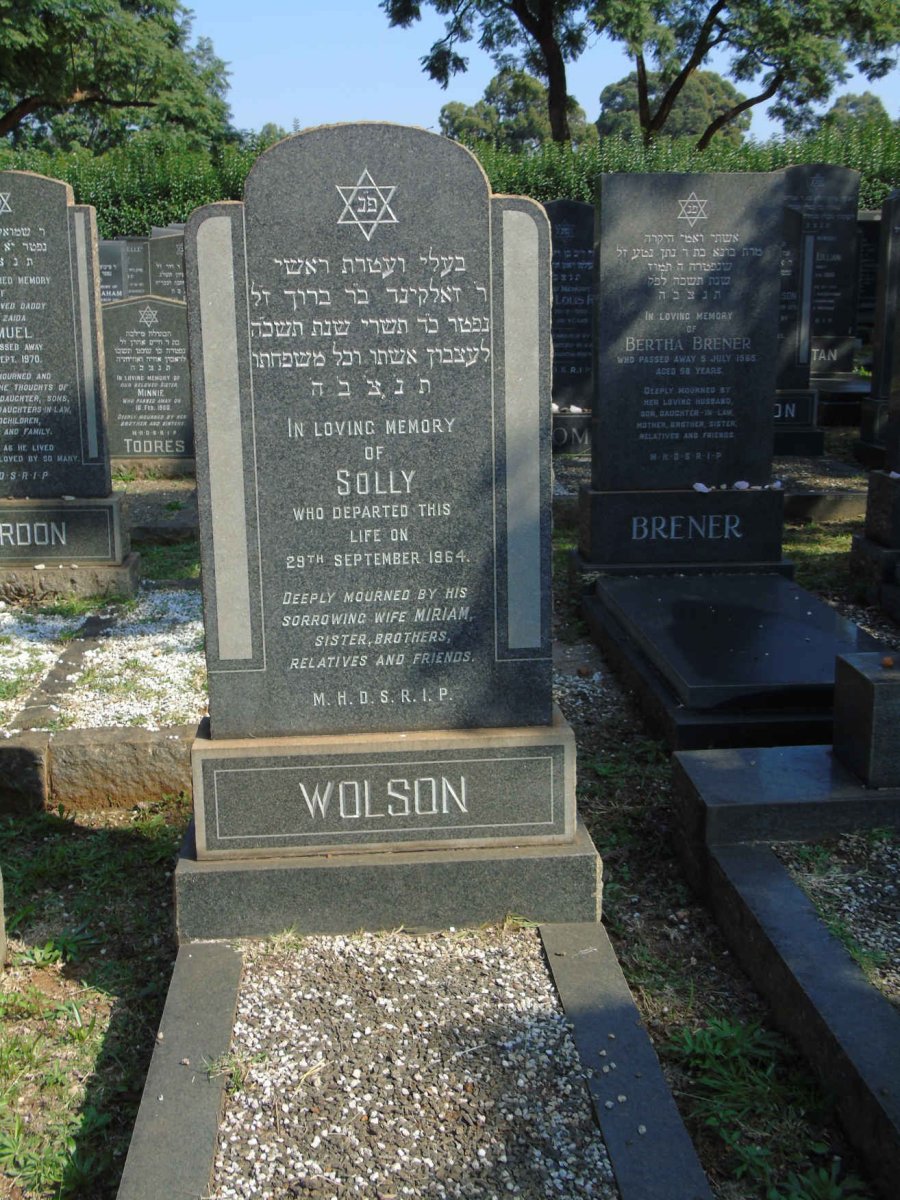 WOLSON Solly -1964
