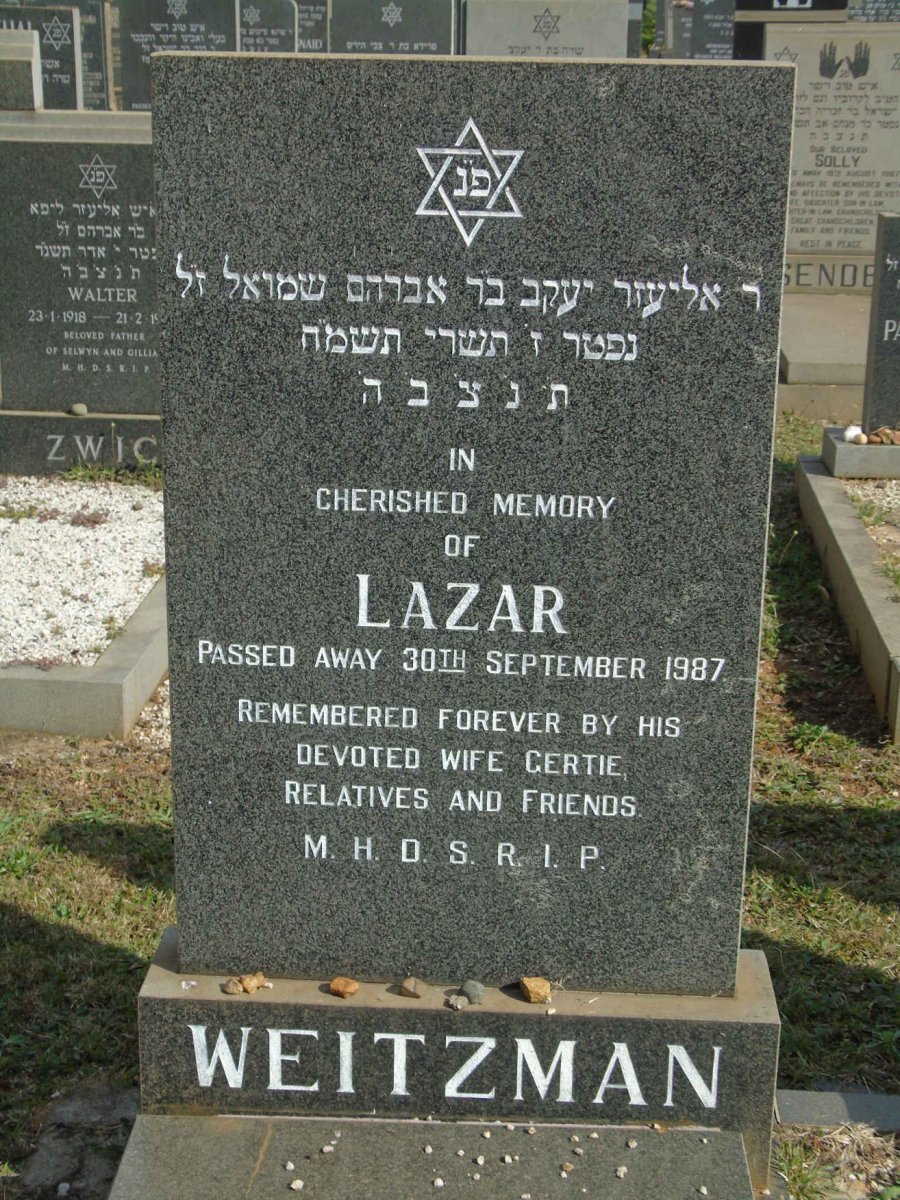 WEITZMAN Lazar -1987