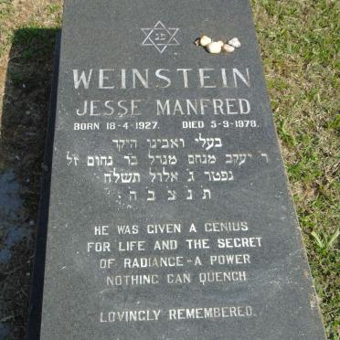 WEINSTEIN Jesse Manfred 1927-1978