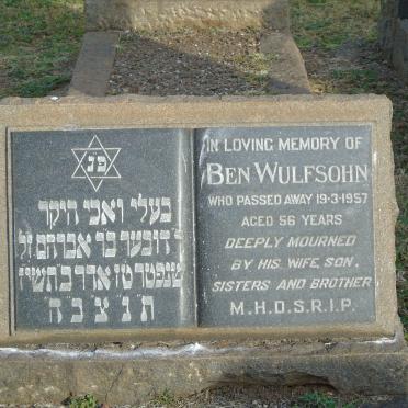 WULFSOHN Ben -1957
