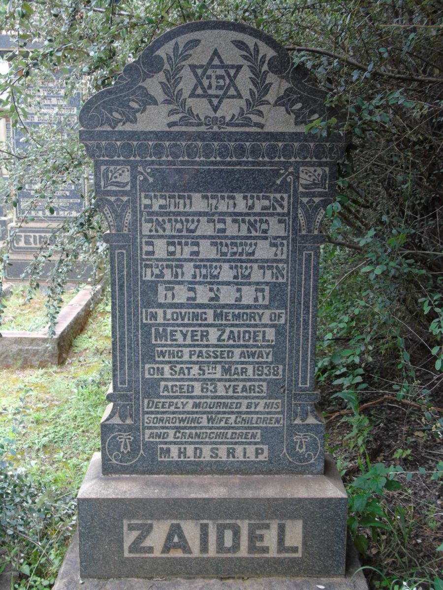 ZAIDEL Meyer -1938