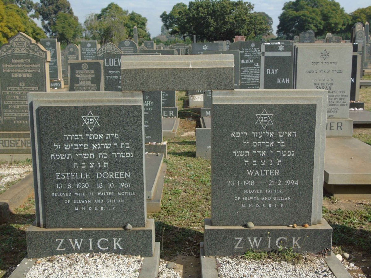 ZWICK Walter 1918-1994 & Estelle Doreen 1930-1987