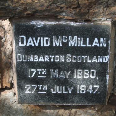 MCMILLAN David 1880-1947