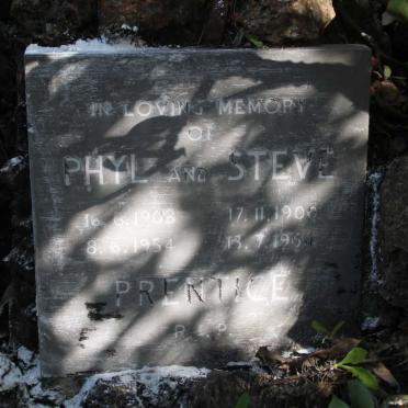 PRENTICE Steve 1900-1954 & Phyl 1908-1954