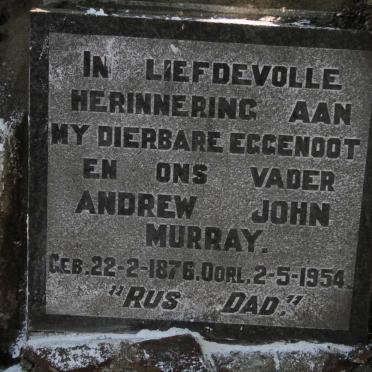 MURRAY Andrew John 1876-1954