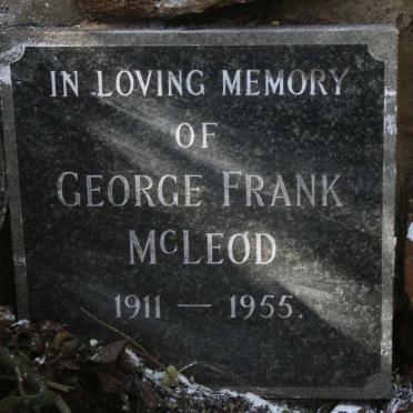 MCLEOD George Frank 1911-1955
