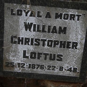 LOFTUS William Christopher 1876-1948