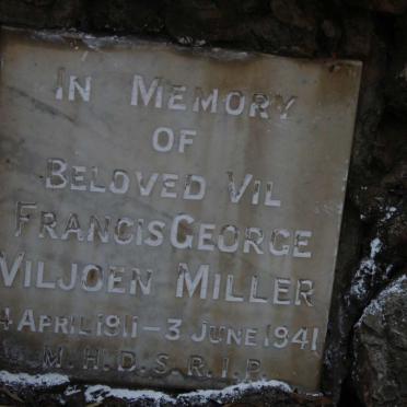 MILLER Francis George Viljoen 1911-1941