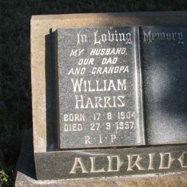 ALDRIDGE William Harris 1904-1957