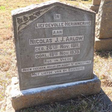 ARLOW Nicolas J.J. 1911-1939