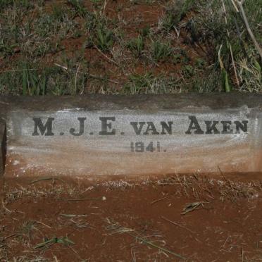 AKEN M.J.E., van -1941