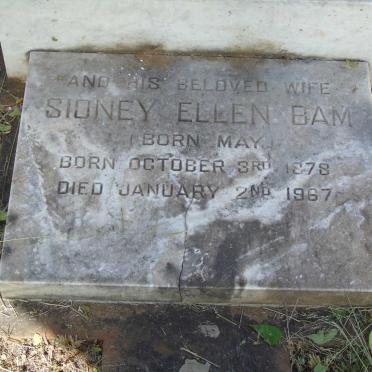 BAM Sidney Ellen nee MAY 1878-1967