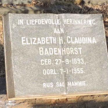 BADENHORST Pieter 1908-1973 & Elizabeth H. Claudina 1893-1955_2