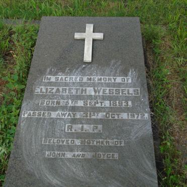 WESSELS Elizabeth 1893-1972