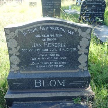 BLOM Jan Hendrik 1939-1958