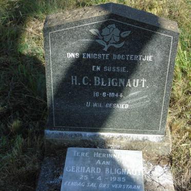 BLIGNAUT H.C. -1944 :: BLIGNAUT Gerhard -1985