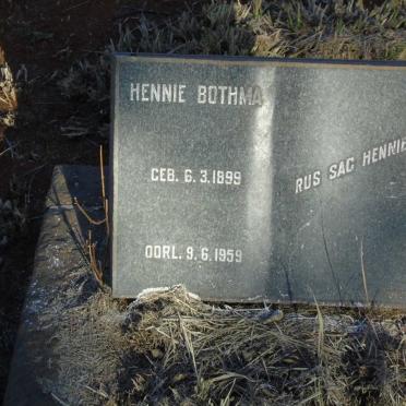 BOTHMA Hennie 1899-1959