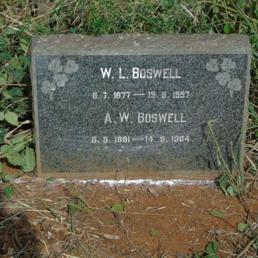 BOSWELL W.L. 1877-1957 & A.W. 1891-1964