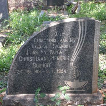 BOSHOFF Christiaan Hendrik 1919-1954