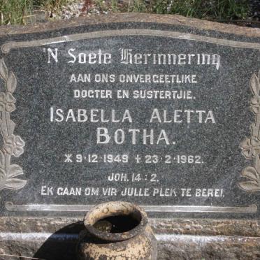 BOTHA Isabella Aletta 1949-1962