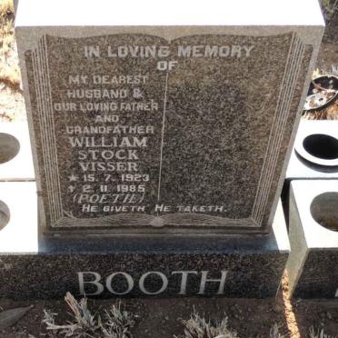 BOOTH William Stock Visser 1923-1985