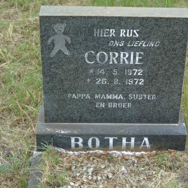 BOTHA Corrie 1972-1972