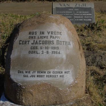 BOTHA Gert Jacobus 1919-1964