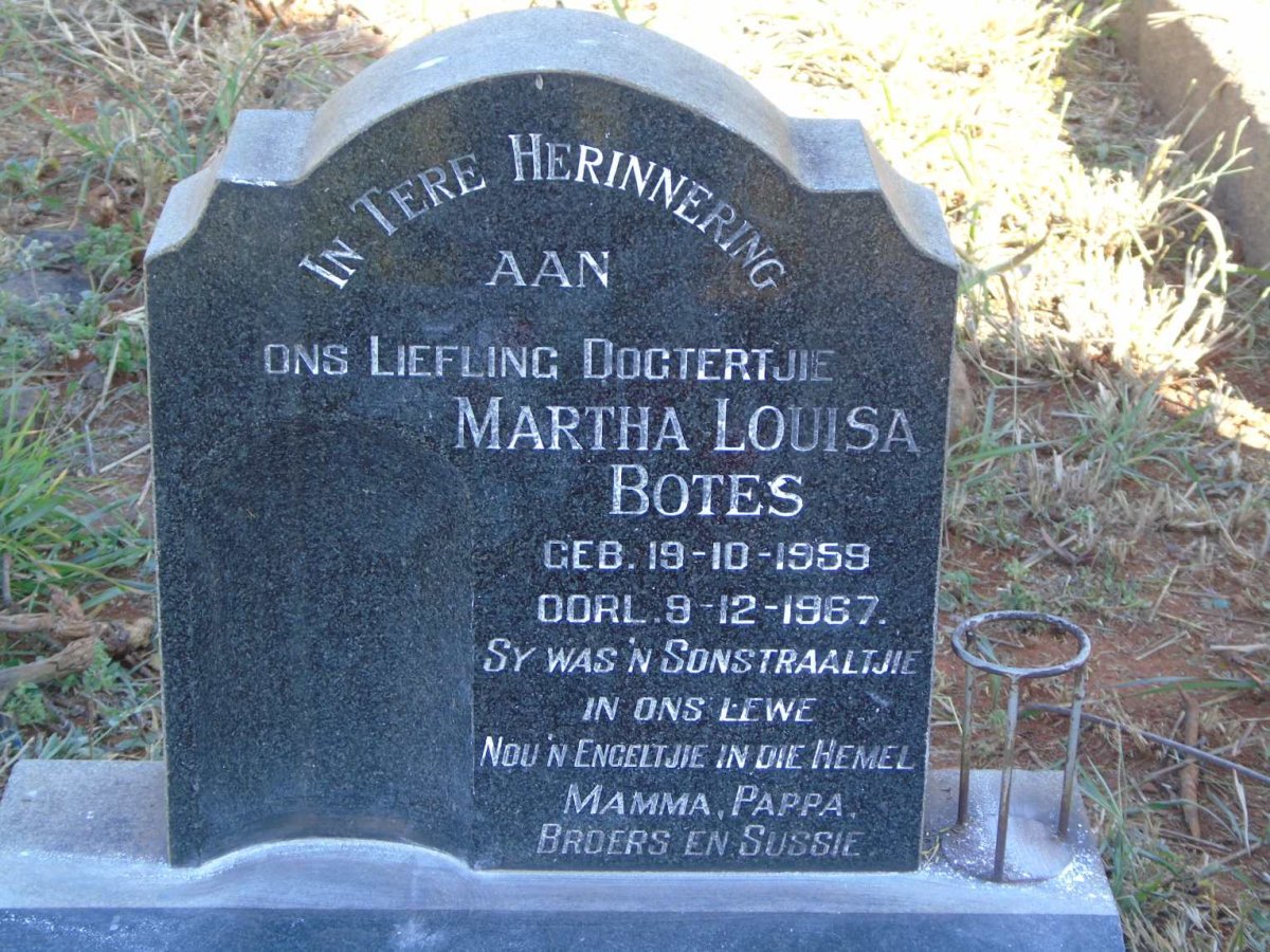BOTES Martha Louisa 1959-1967