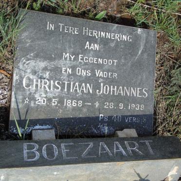 BOEZAART Christiaan Johannes 1868-1939