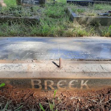 BREEK Eric 1927-1990 &amp; Marie 1920-1996 :: BREEK Leon 1959-1978