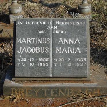 BREYTENBACH Martinus Jacobus 1905-1993 & Anna Maria 1905-1987