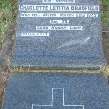 BRADFIELD Charlotte Letitia -1943