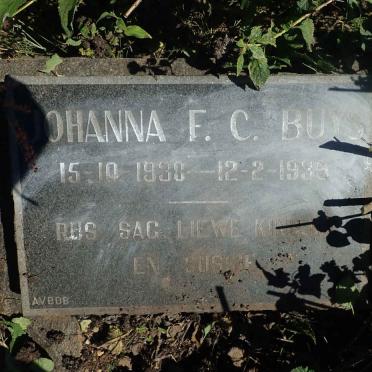 BUYS Johanna F.C. 1938-1939
