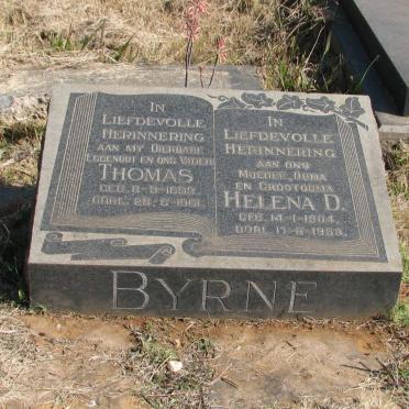 BYRNE Thomas 1893-1961 &amp; Helena D. 1904-1988