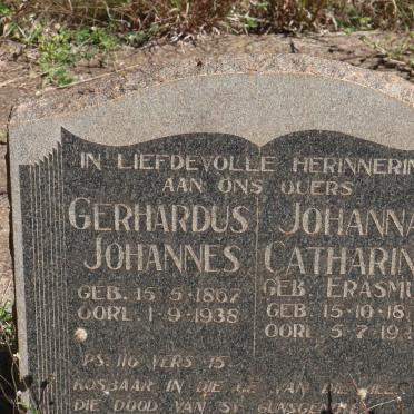 BEER Gerhardus Johannes, de 1867-1938 &amp; Johanna Catharina ERASMUS 1874-1944