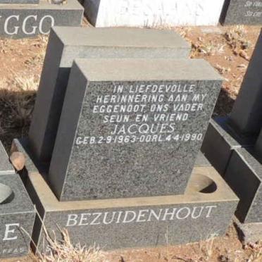 BEZUIDENHOUT Jacques 1963-1990
