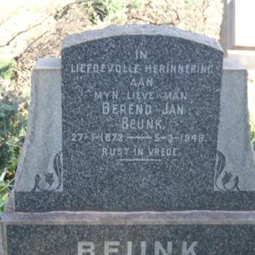 BEUNK Berend Jan 1873-1948