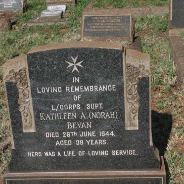 BEVAN Kathleen A. -1944