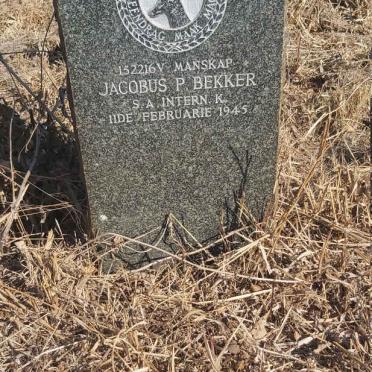 BEKKER Jacobus P. -1945