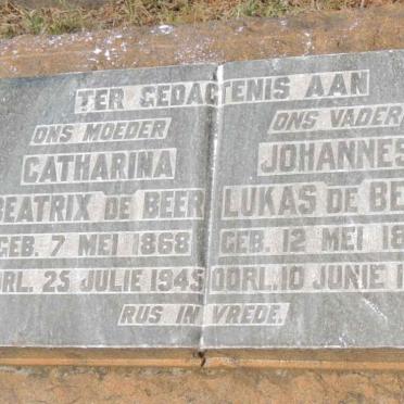 BEER Johannes Lukas, de 1863-1949 &amp; Catharina Beatrix 1868-1945