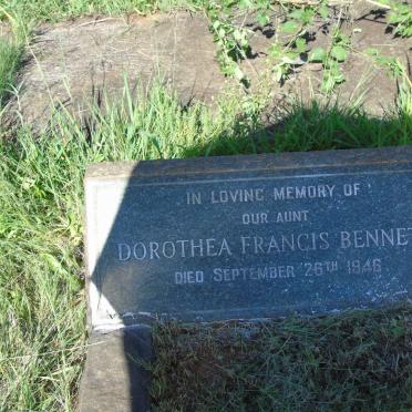 BENNETTE Dorothea Francis -1946